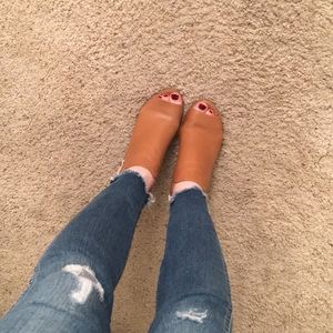 Tan Steve Madden booties